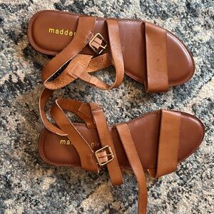 Madden Girl Tan Strappy Sandals
